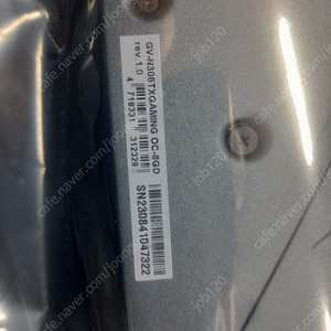 기가바이트 RTX3060ti gaming oc 8G 그래픽카드 33만원