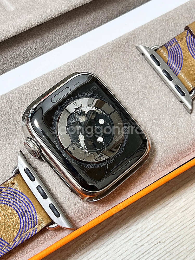 애플워치 에르메스7 풀박스 41mm 파손--1
