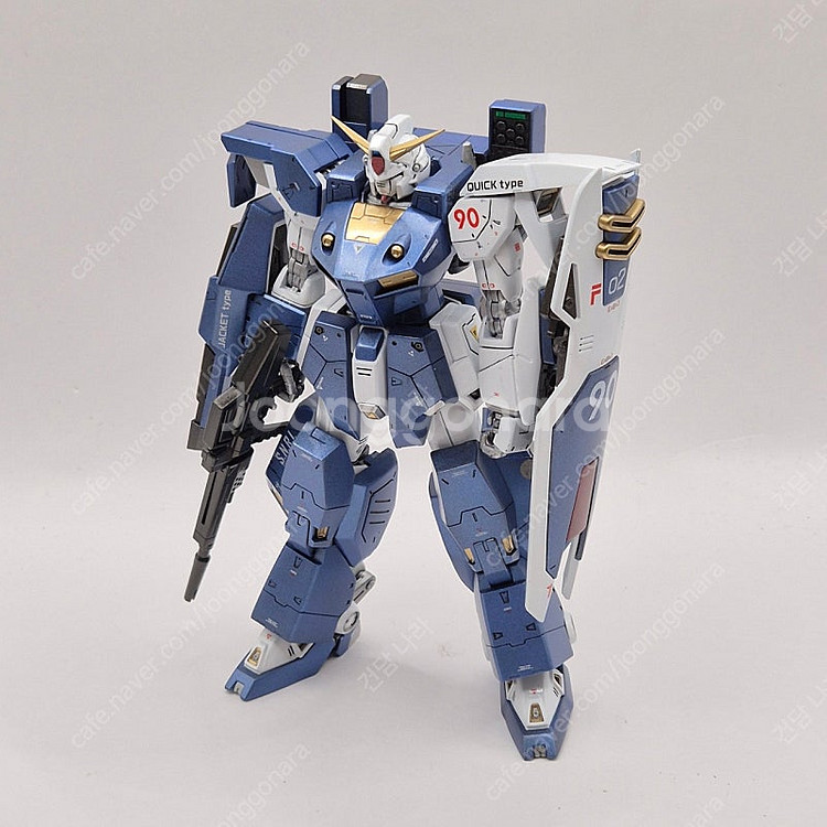 도색작 MG f90 건담 미션팩 j & q 반다이 프라...--1