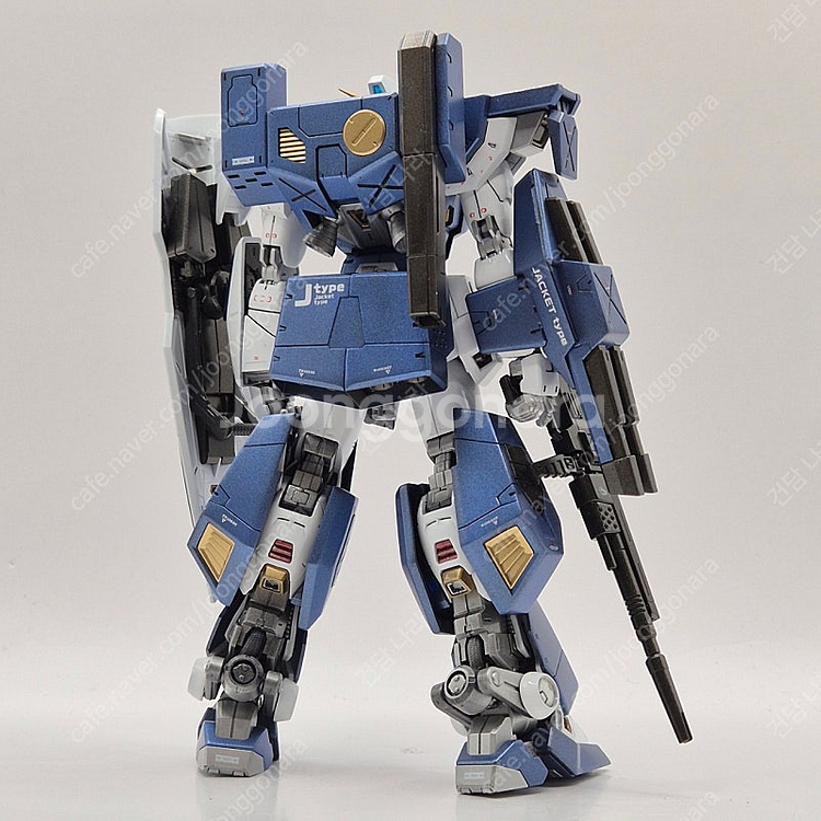 도색작 MG f90 건담 미션팩 j & q 반다이 프라...--3