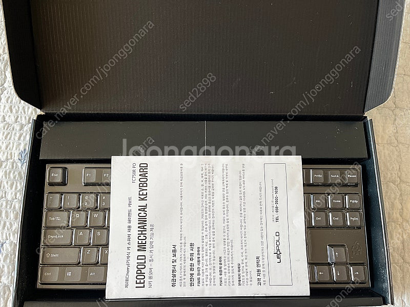 레오폴드 FC750R PD 블랙 영문 (저소음 적축) ...--1