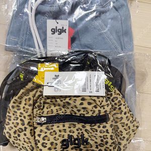 히로 glgk 레오파드 복조리 백(베이지),카치온 팬츠 130 일괄