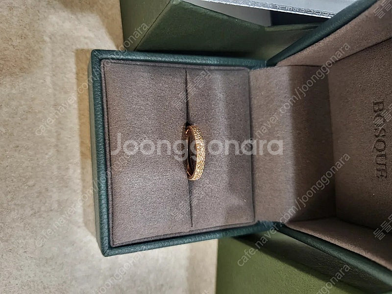 보스크 로제 천연다이아몬드 반지--1
