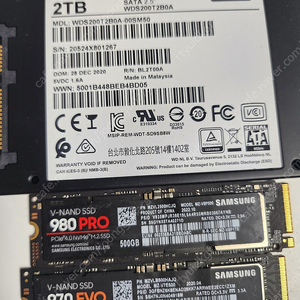 ssd 500g.2tb팝니다