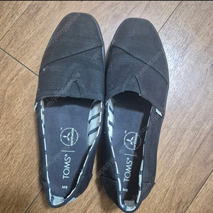 TOMS클래식 슬립온 블랙 M8 260택포