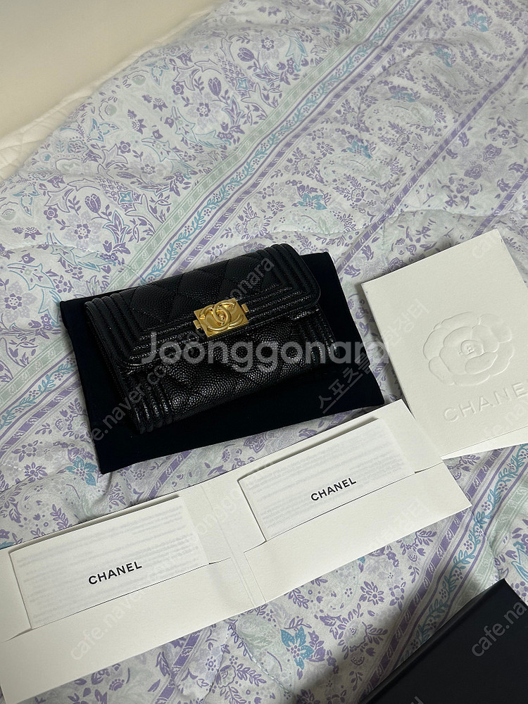 (새상품)샤넬 클래식 스몰 플랩지갑 그레인드 카프스킨 ...--7