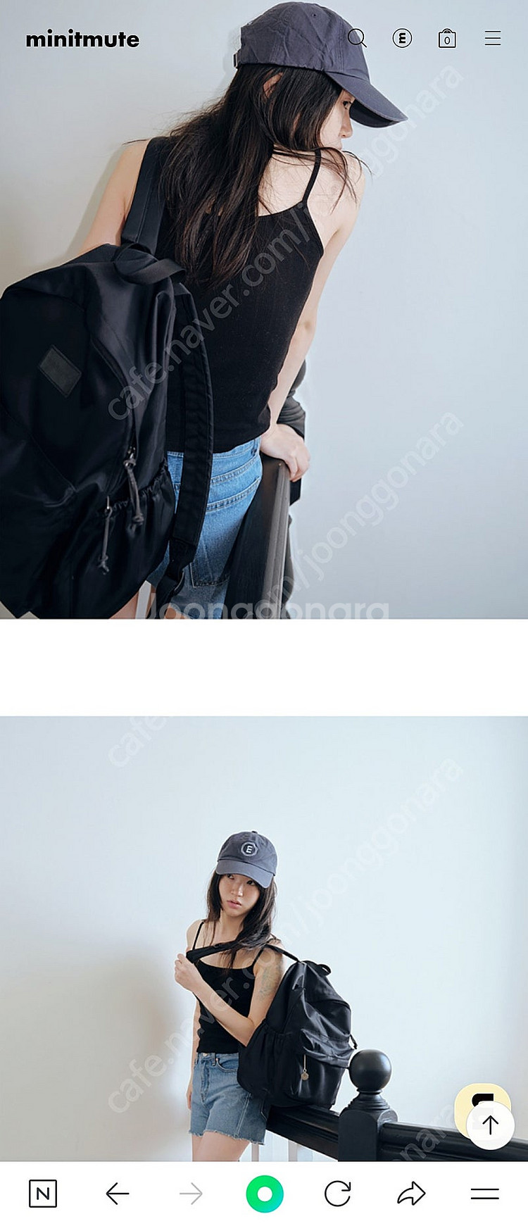 미닛뮤트 클래식 백팩 블랙--1