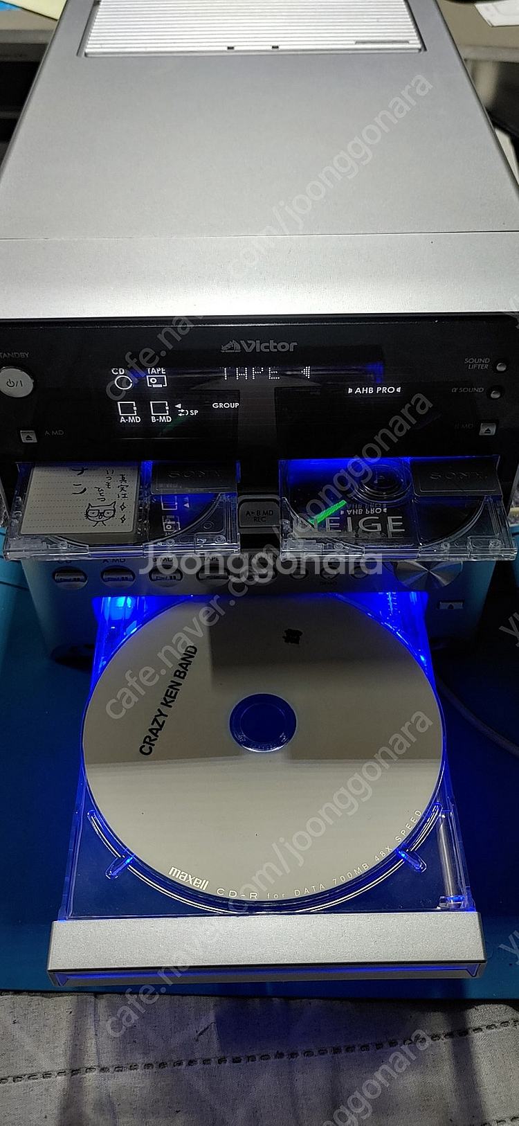 빅터 미니오디오 2MD.CD TAPE.FM--3