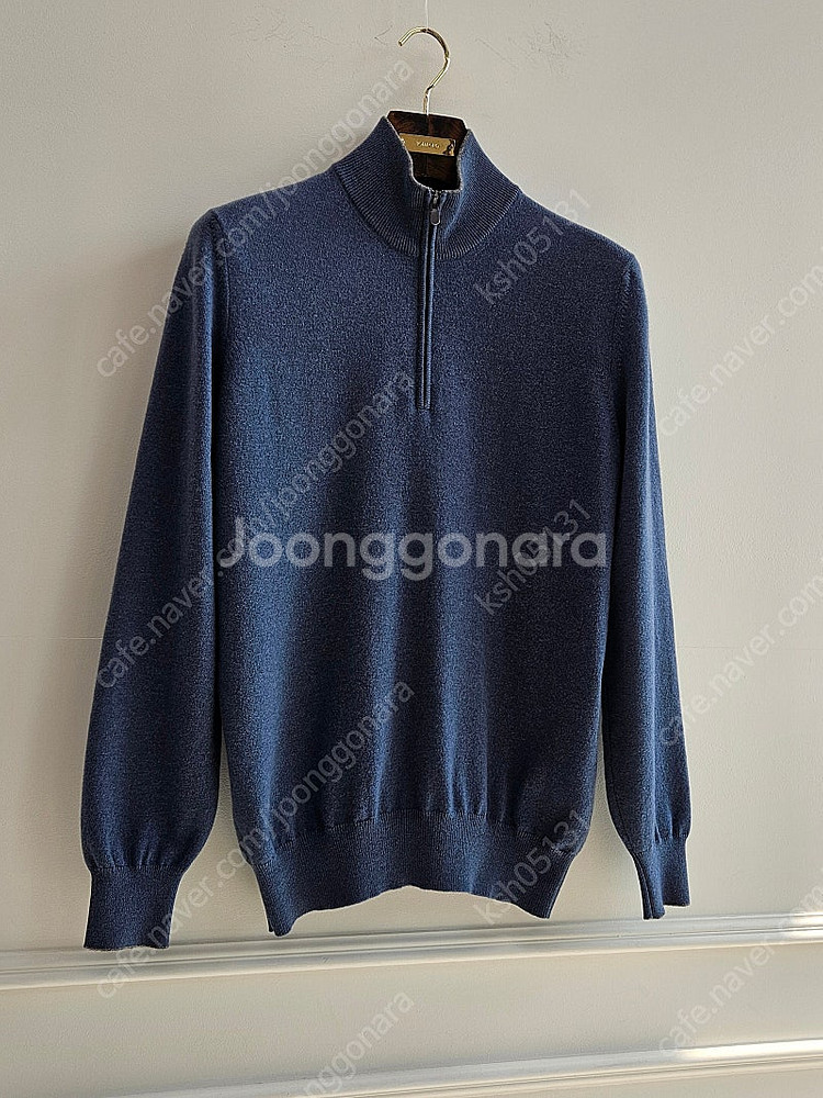 브루넬로 쿠치넬리 하프집업 캐시미어 100% 스웨터 [...--1