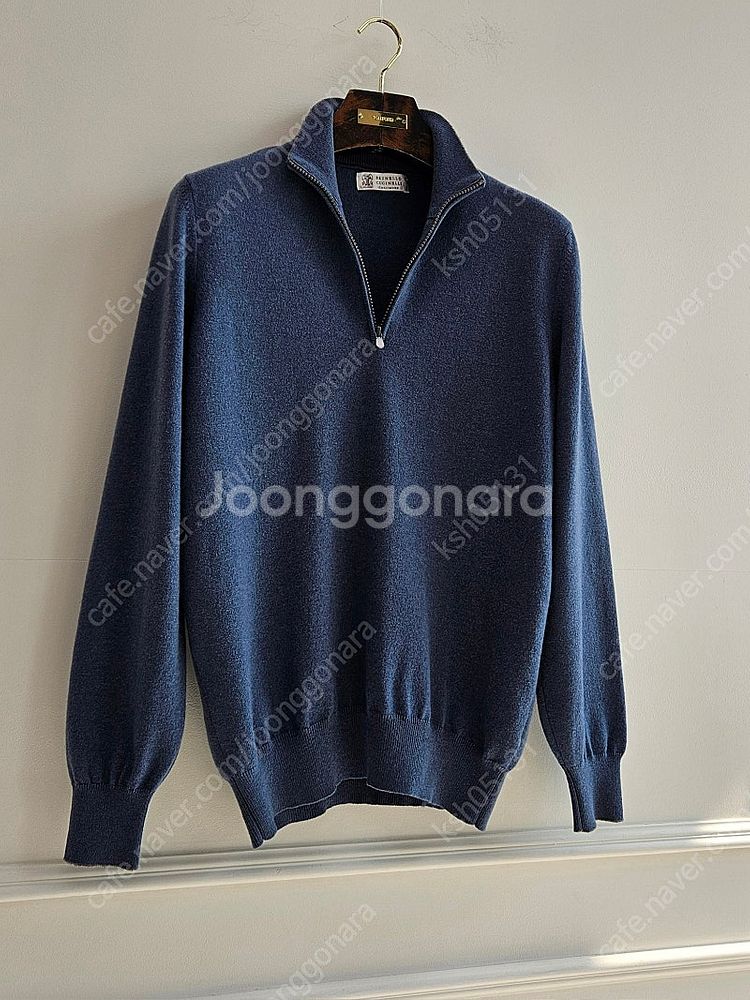 브루넬로 쿠치넬리 하프집업 캐시미어 100% 스웨터 [...--2