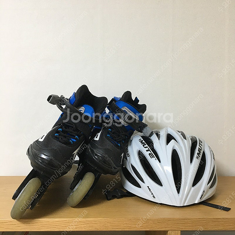 롤러브레이드 인라인스케이트+헬멧보호대--1