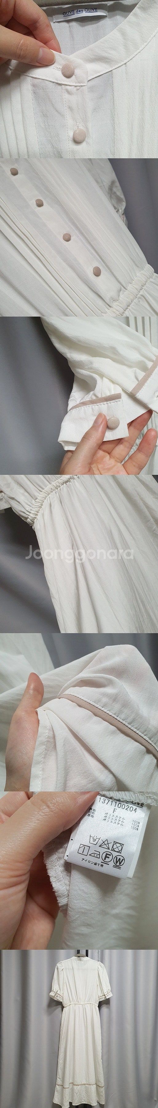 올리브데올리브 핀턱 퍼프 원피스--1