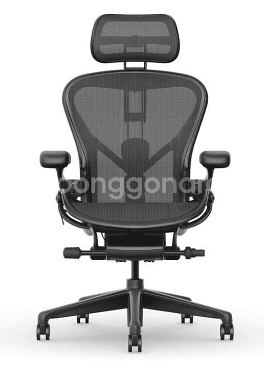 허먼밀러 뉴에어론 풀 그라파이트 B사이즈 C사이즈로 교...--0