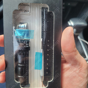 필독 22mm 블랙 가죽 스트랩 시계줄(새상품)