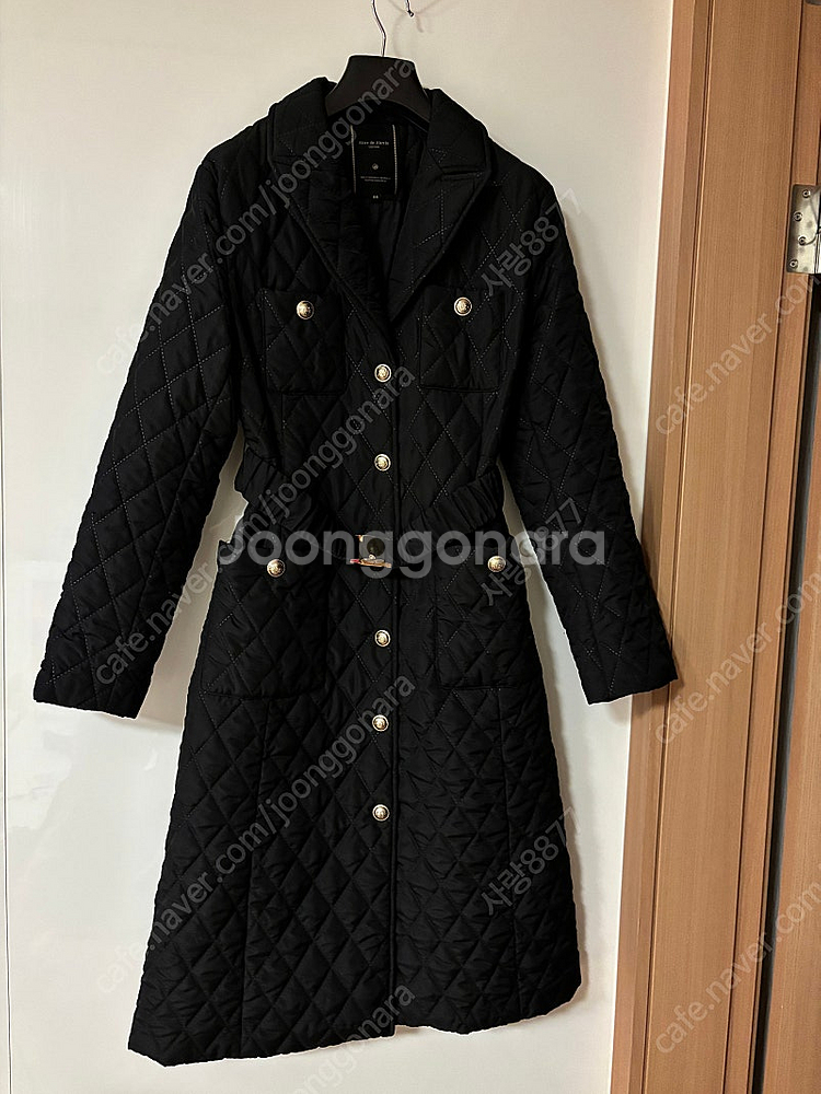 제시뉴욕 금장단추 퀼팅 누빔 벨트 패딩 점퍼자켓 올드머...--1