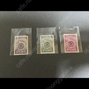 1950년대 로타리우표 미사용제 3종 일괄 싸게 판매합니다.