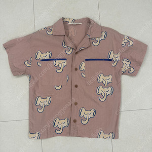 리미떼두두 반팔 핑크 코끼리 남방