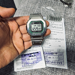 지샥 풀메탈 그린 GMW-B5000D-3DR 백화점 24년11월