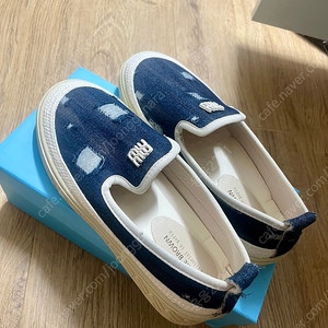 미우 슬립온 데님 새상품 235