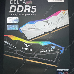 팀그룹 T-Force DDR5-6000 CL38 DELTA RGB 화이트 서린32GB(16GBx2)