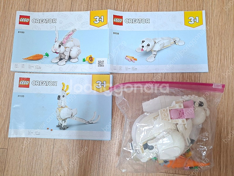 31133 크리에이터 흰 토끼--1