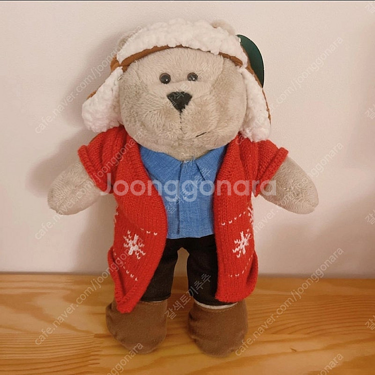 스타벅스 베어리스타 보이 크리스마스 홀리데이 곰인형 눈...--0