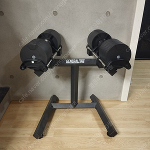 제너럴라인 무게조절덤벨 32kg + 스탠드 거치대 홈짐