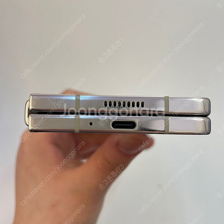 86736(울산중고폰) 갤럭시폴드5 크림 256GB 판...--5