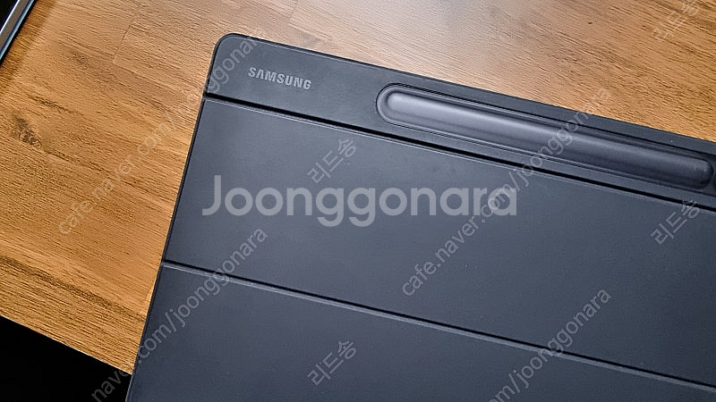 갤럭시탭 s9+/s9 fe+용 정품 슬림키보드북커버--1