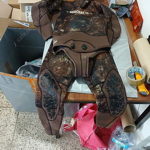 부샤 해루질 슈트 프리 다이빙 트리고 카모 5mm 스킨 스쿠버 다이빙 수트 잠수복 카모플라쥬