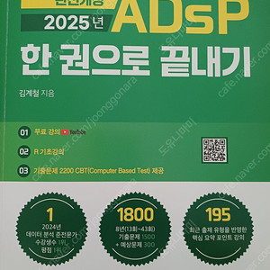 (최신판) 2025년 ADsp 한권으로 끝내기