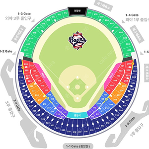 6월 7일(토) 잠실 두산 vs 롯데 1루 레드석 3연석