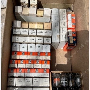 RCA 5963/12AU7 GE 6136/6AU6 5749 일제 6AQ5 5651 5654 6D4 6AN5 NOS 박스신품