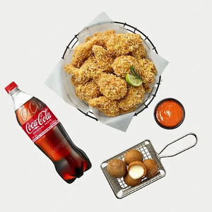 모바일 상품권) BHC 콰삭킹+치즈볼+콜라1.25L