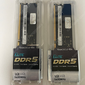 팀그룹 ddr5 5600 cl46 16gb 두개