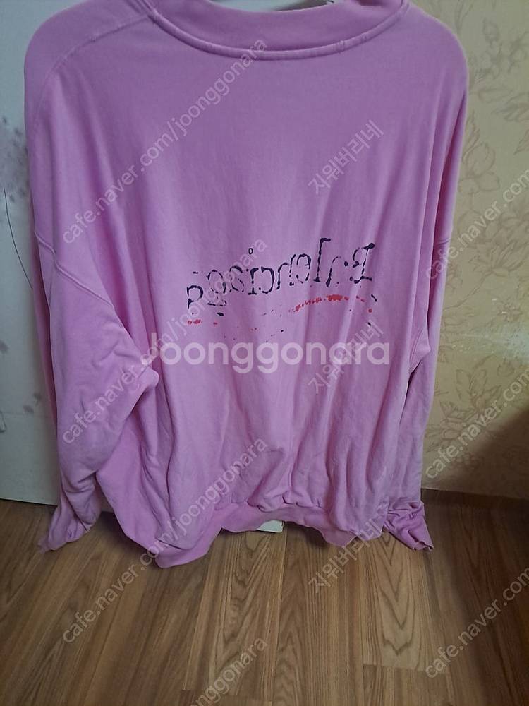 발렌시아가 핸드 드로운 폴리티컬 캠페인 오버사이즈 스웨...--1