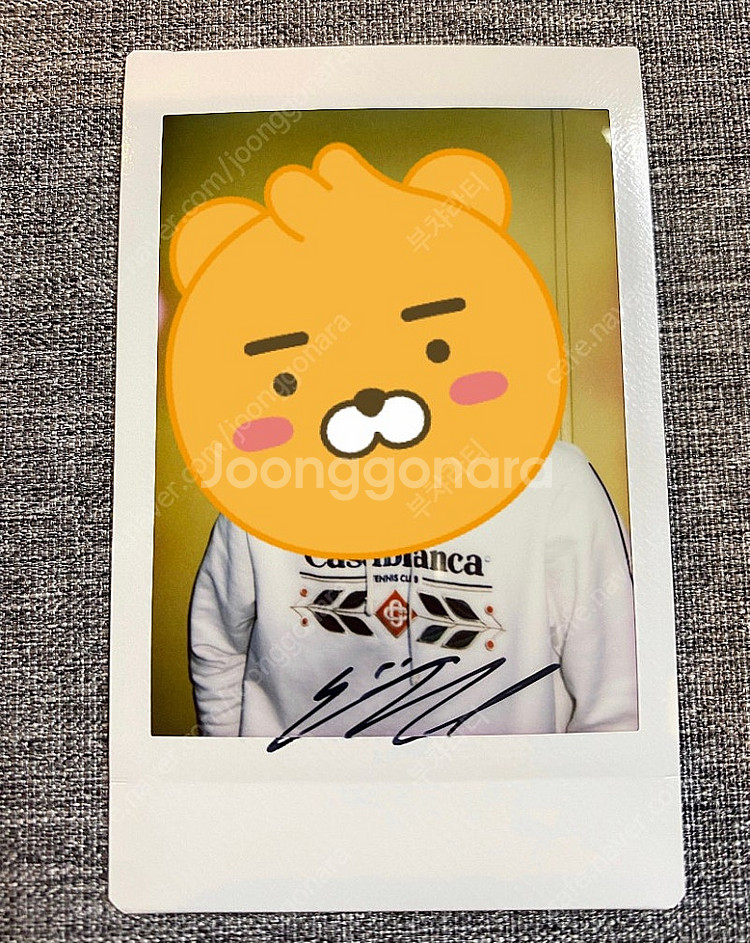 더보이즈 선우 싸인 폴라로이드--0