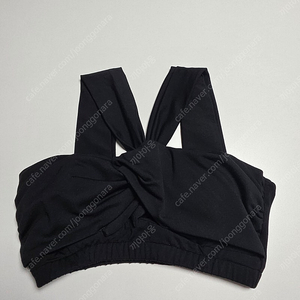 (반택포) 르니끄 폴웨어 투숄더 리본 탑 (블랙 m)