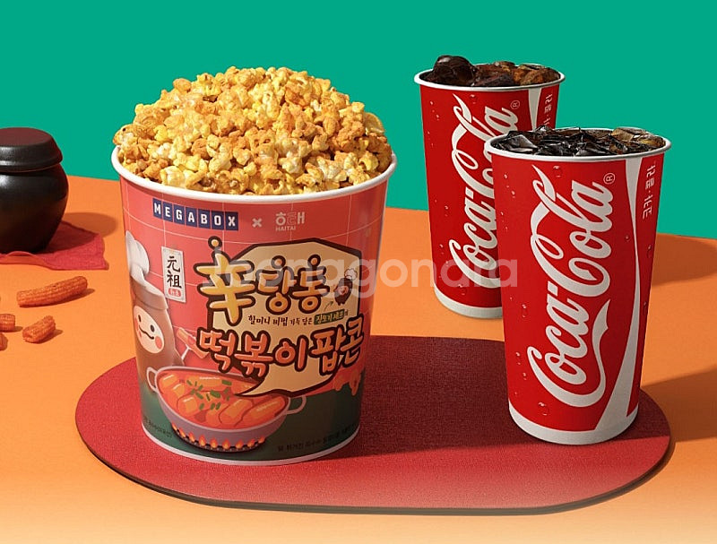 CGV탄산m, 메가박스 오리지널팝콘R, 신당동떡볶이팝콘...--0