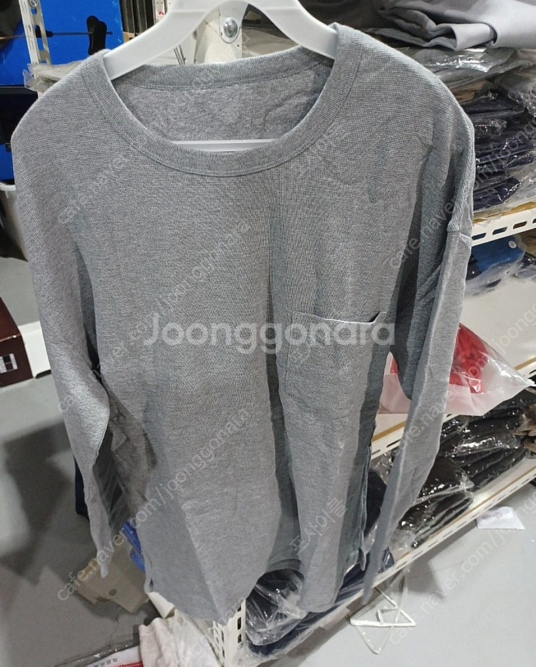 3장 10,000원) 남성 긴팔 티셔츠 원포켓 라운드--0