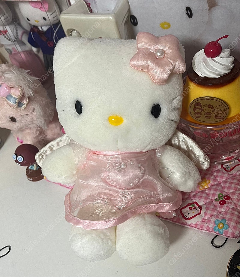 고전 엔젤 천사 빈티지 키티 인형 꽃 고전키티 단종