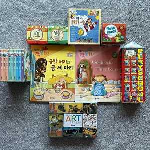 프뢰벨 읽기 프로그램 DVD 및 짝꿍동화, 퍼즐 등 교재, 입체북, 스카티고 판매합니다