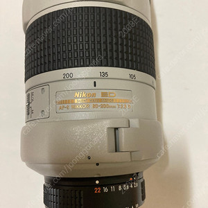 니콘 백통렌즈 nikon af-s 80-200 1:2.8 ed