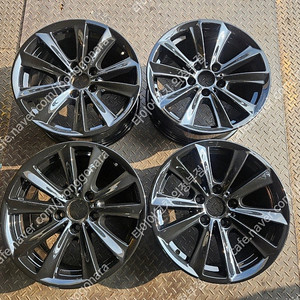 17인치 BMW F10 5시리즈 유광블랙 순정휠 1대분