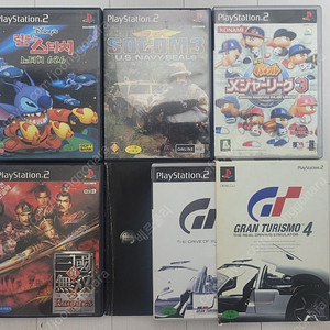 [PS2 중고] 릴로&스티치 스티치 626, 소콤3 US 네이비씰, 실황 파워풀 메이저리그3, 진 삼국무쌍3 엠파이어스, 그란 투리스모4 팝니다.