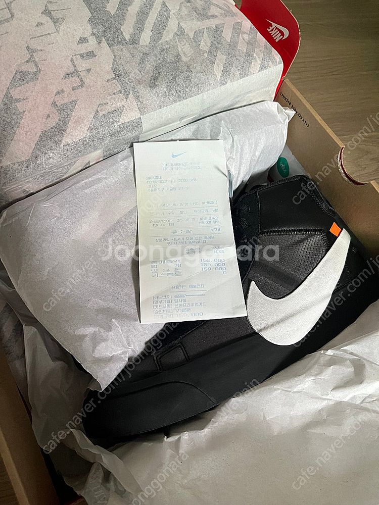 나이키 x 오프화이트 블레이저 미드 V2 그림리퍼 블랙 275--3