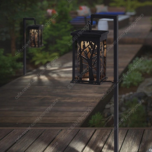 야외용 충전식 LED 솔라 훅 라이트 2개 정원 조명 코스트코 (택포)