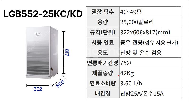 경동나비엔 기름보일러 판매합니다.--3