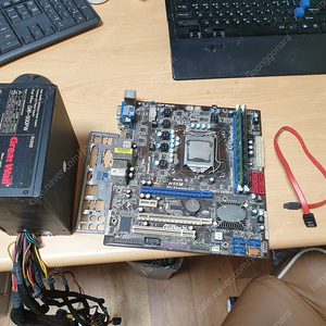 인텔 i5 750 H55M 마더보드 500W파워 DDR3 RAM 4G