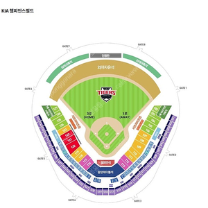 6/7 기아타이거즈 vs 한화 이글스 1루 EV 4연석